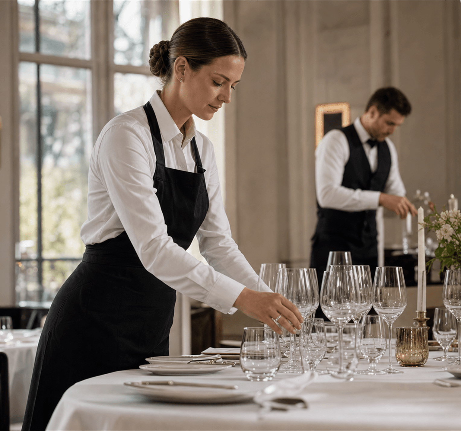 eventpersonale klar til reception i København